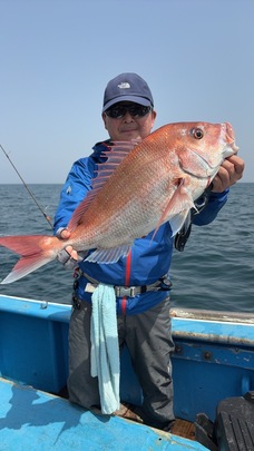 マダイ　型物連発！！